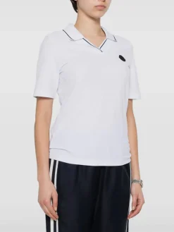 MONCLER Polo<POLO W LOGO PATCH Bianco
