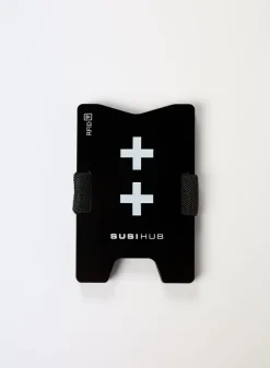 Portafogli<PORTACARTE DOUBLE-CROSS Bianco, Nero