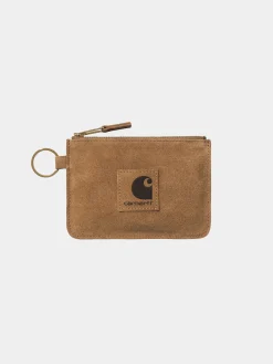CARHARTT WIP Portafogli|Portafogli<PORTAFIGLIO ARTIFICIAL SUEDE ZIP UNISEX Marrone