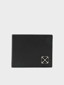 OFF-WHITE Portafogli<PORTAFOGLIO JITNEY BIFOLD Nero