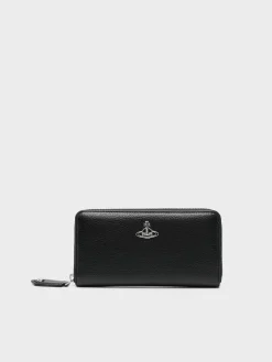 VIVIENNE WESTWOOD. Portafogli<PORTAFOGLIO RE-VEGAN CLASSIC Grigio, Nero