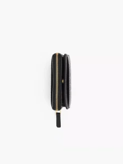 MARC JACOBS. Portafogli<PORTAFOGLIO THE LEATHER MINI COMPACT Nero
