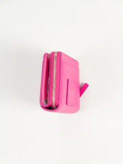 MARC JACOBS. Portafogli<PORTAFOGLIO THE LEATHER MINI COMPACT Fuxia