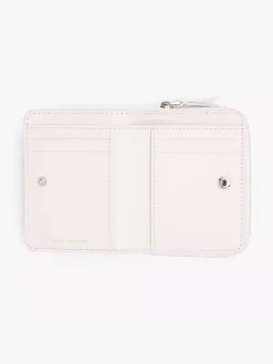 MARC JACOBS. Portafogli<PORTAFOGLIO THE LEATHER MINI COMPACT Bianco