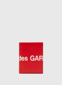 Portafogli<PORTAFOGLIO WALLET HUGE LOGO Rosso