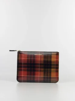 COMME DES GARCONS WALLET Portafogli|Portafogli<PORTAFOGLIO WALLET LENTICULAR TARTAN UNISEX Giallo, Rosso