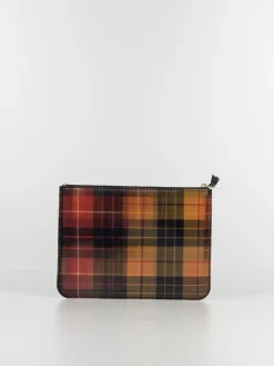 COMME DES GARCONS WALLET Portafogli|Portafogli<PORTAFOGLIO WALLET LENTICULAR TARTAN UNISEX Giallo, Rosso