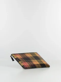 COMME DES GARCONS WALLET Portafogli|Portafogli<PORTAFOGLIO WALLET LENTICULAR TARTAN UNISEX Giallo, Rosso