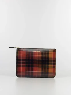 COMME DES GARCONS WALLET Portafogli|Portafogli<PORTAFOGLIO WALLET LENTICULAR TARTAN UNISEX Giallo, Rosso