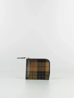 COMME DES GARCONS WALLET Portafogli|Portafogli<PORTAFOGLIO WALLET LENTICULAR TARTAN Giallo, Grigio