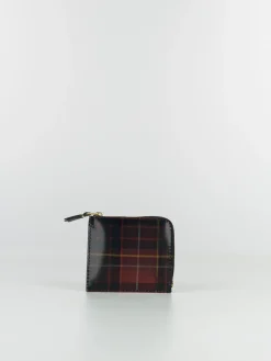 COMME DES GARCONS WALLET Portafogli|Portafogli<PORTAFOGLIO WALLET LENTICULAR TARTAN Rosso, Verde