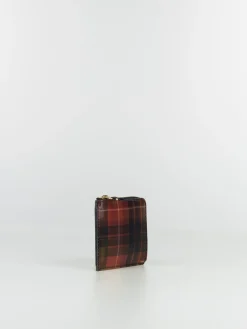 COMME DES GARCONS WALLET Portafogli|Portafogli<PORTAFOGLIO WALLET LENTICULAR TARTAN Giallo, Rosso