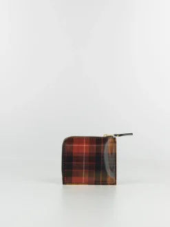 COMME DES GARCONS WALLET Portafogli|Portafogli<PORTAFOGLIO WALLET LENTICULAR TARTAN Giallo, Rosso