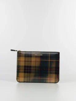 COMME DES GARCONS WALLET Portafogli|Portafogli<PORTAFOGLIO WALLET LENTICULAR TARTAN UNISEX Giallo, Verde