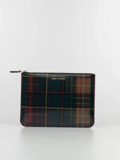 COMME DES GARCONS WALLET Portafogli|Portafogli<PORTAFOGLIO WALLET LENTICULAR TARTAN UNISEX Rosso, Verde
