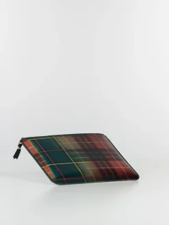 COMME DES GARCONS WALLET Portafogli|Portafogli<PORTAFOGLIO WALLET LENTICULAR TARTAN UNISEX Rosso, Verde