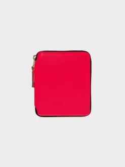 COMME DES GARCONS WALLET Portafogli<PORTAFOGLIO WALLET SUPER FLUO Arancione, Giallo, Rosa, Fluo
