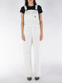 CARHARTT WIP Pantaloni<SALOPETTE BIB OVERALL Bianco