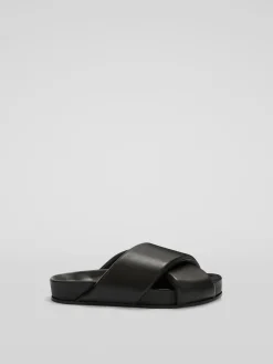 JIL SANDER Sandali<SANDALO Nero