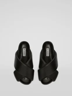 JIL SANDER Sandali<SANDALO Nero