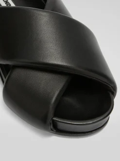 JIL SANDER Sandali<SANDALO Nero