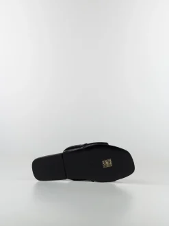 JW ANDERSON Sandali<SANDALO ANCHOR LOGO SLIDE Multicolor, Nero