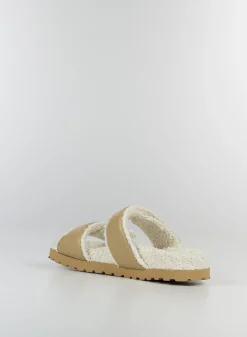 GIA BORGHINI Sandali<SANDALO DOUBLE STRAP PLATFORM Beige, Bianco