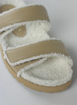 GIA BORGHINI Sandali<SANDALO DOUBLE STRAP PLATFORM Beige, Bianco