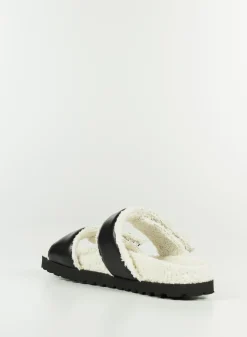 GIA BORGHINI Sandali<SANDALO DOUBLE STRAP PLATFORM Bianco, Nero