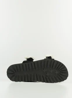 GIA BORGHINI Sandali<SANDALO DOUBLE STRAP PLATFORM Bianco, Nero