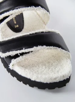 GIA BORGHINI Sandali<SANDALO DOUBLE STRAP PLATFORM Bianco, Nero