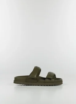 GIA BORGHINI Sandali<SANDALO PLATFORM DOPPIO CINTURINO PERNI 11 MUD Verde