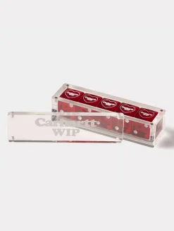 CARHARTT WIP Accessori Decorativi<SET DADI HEART Bianco, Rosso