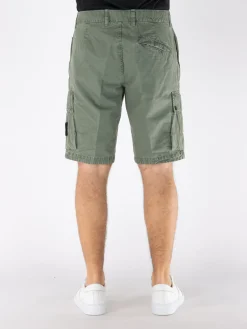 STONE ISLAND Shorts<SHORT CARGO GARMENT Verde