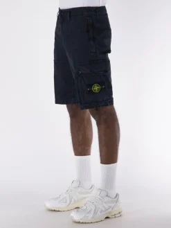 STONE ISLAND Shorts<SHORT CARGO GARMENT Blu