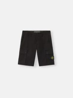 STONE ISLAND Shorts<SHORT CARGO GARMENT Nero