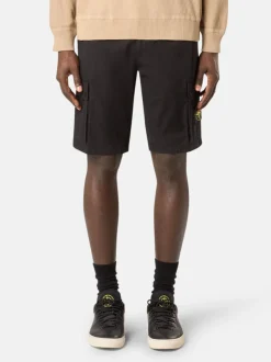 STONE ISLAND Shorts<SHORT CARGO GARMENT Nero
