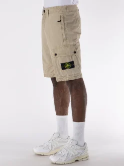 STONE ISLAND Shorts<SHORT CARGO GARMENT Beige