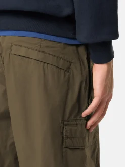 STONE ISLAND Shorts<SHORT CARGO STRETCH COTTON TELA PARACADUTE Giallo, Nero, Verde