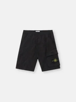 STONE ISLAND Shorts<SHORT NYLON METAL IN ECONYL Giallo, Nero