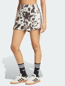 ADIDAS Shorts<SHORT ORIGINALS SATIN Bianco, Marrone