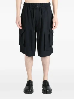 Y-3 Shorts<SHORT RAYON TWILL Nero