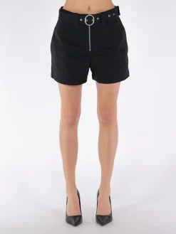 JIL SANDER Shorts<SHORT SARTORIALI CON CINTURA Nero