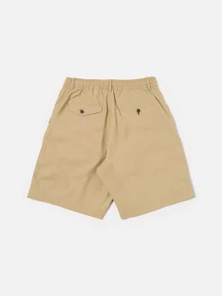 UNIVERSAL WORKS Shorts<SHORT SPORTIVO PLISSETTATO Beige