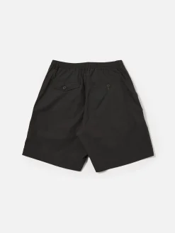 UNIVERSAL WORKS Shorts<SHORT SPORTIVO PLISSETTATO Nero