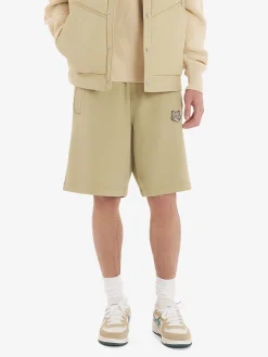 MAISON KITSUNE Shorts<SHORTS BOLD FOX HEAD PATCH Beige