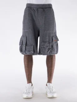 WE11DONE Shorts<SHORTS CARGO DENIM-LIKE Grigio