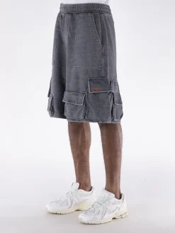 WE11DONE Shorts<SHORTS CARGO DENIM-LIKE Grigio