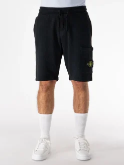 STONE ISLAND Shorts<SHORTS CARGO ORGANIC COTTON FLEECE Nero