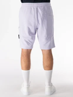 STONE ISLAND Shorts<SHORTS CARGO ORGANIC COTTON FLEECE Bianco